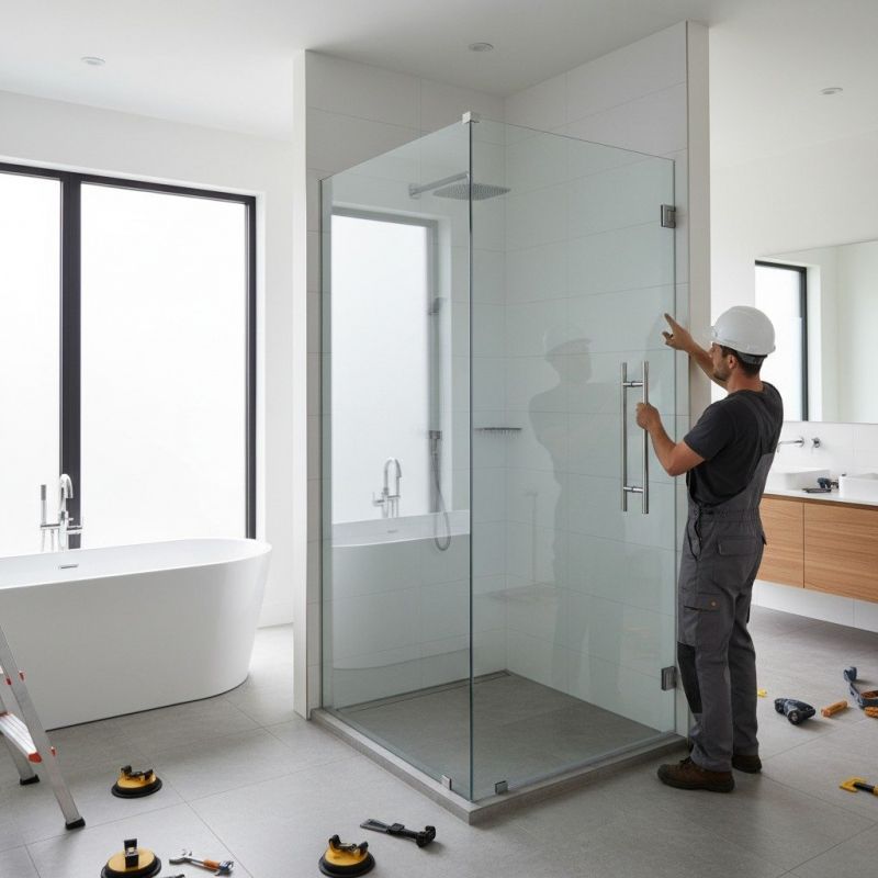 Glass Shower Door Installation in Arvada, CO