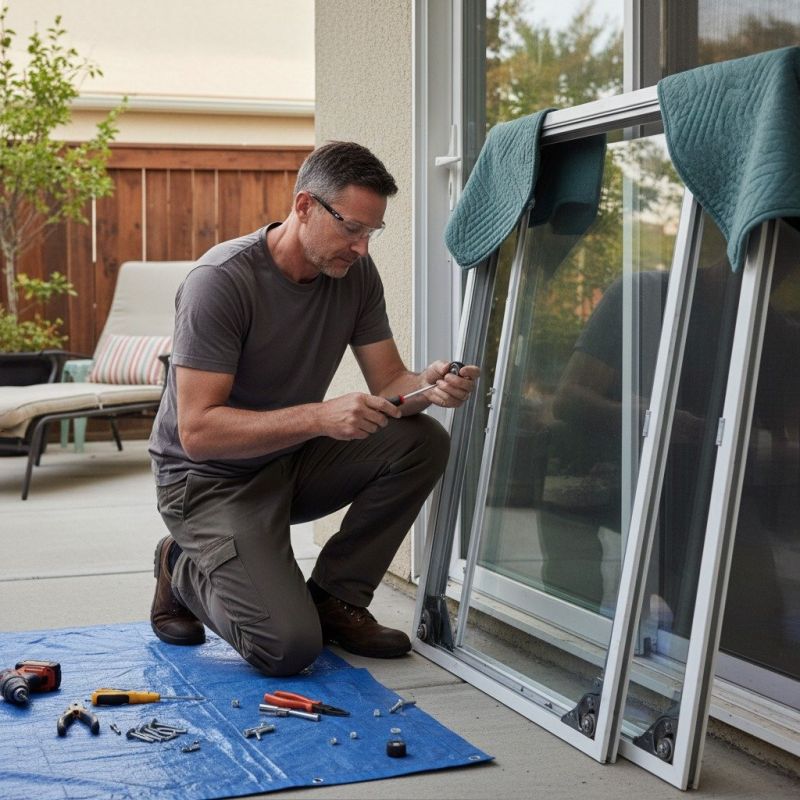 Sliding Door Track Repair in Alpharetta, GA