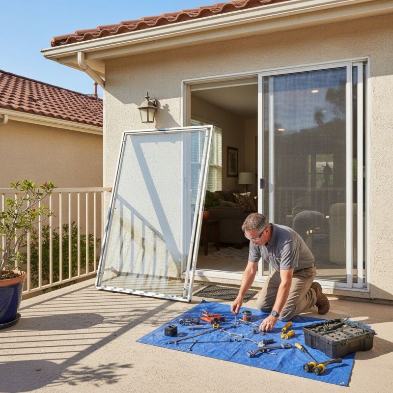 Sliding Door Track Repair in Olathe, KS