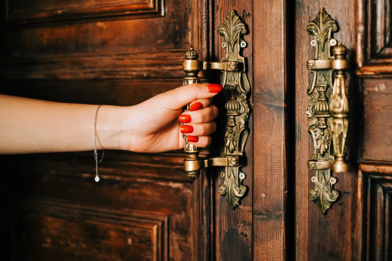 Restored Vintage Door with Original Hardware